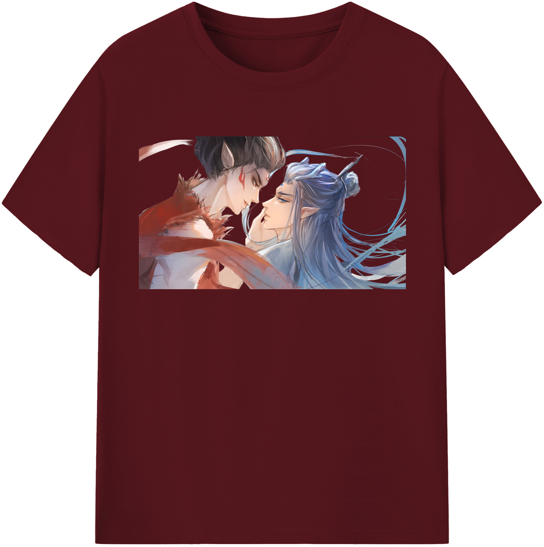 （画像用） Ne Zha 2 ナタ 魔童の大暴れ 綿100％半袖Tシャツ（フロントプリント）